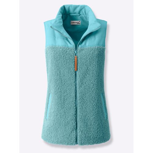 Steppweste CASUAL LOOKS, Damen, Gr. 46, blau (ozean), 100% Polyester, Einsatz:100% Polyester, unifarben, Westen