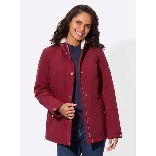 Softshelljacke CASUAL LOOKS, Damen, Gr. 26, rot (dunkelrot), 94% Polyester, 6% Elasthan, Teddyfleece:100% Polyester, Wattierung:100% Polyester, Ärmelfutter:100% Polyester, unifarben, Langarm, Jacken