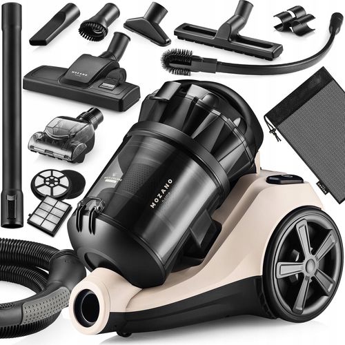 Mozano Zyklon Beutelloser Staubsauger 4000W | Multizyklon Hepa H13 3L 10M Reichweite