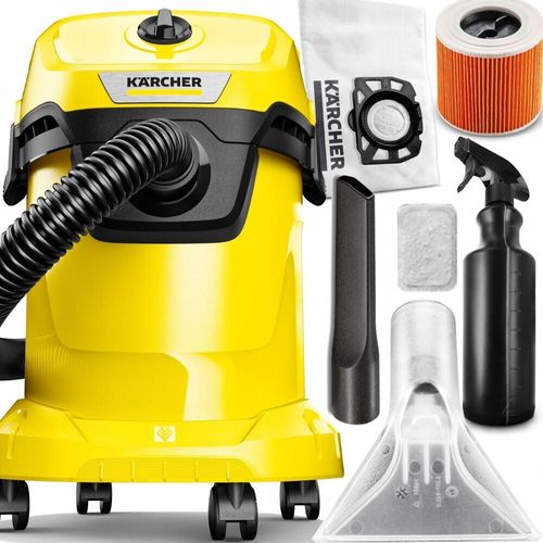Industriestaubsauger Karcher Wd 3 Waschgarnitur + Trockenblasen Meer