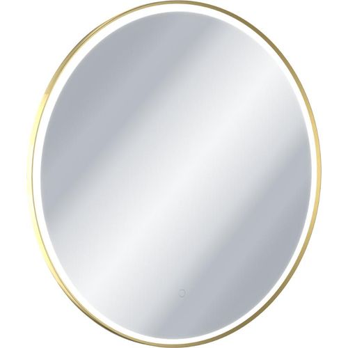 Excellent | Badspiegel Corido - 80 cm - Gold glänzend - LED-Beleuchtung - mit Heizmatte