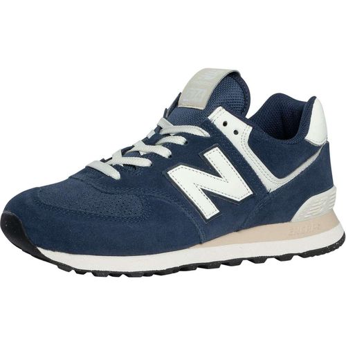 New Balance 574 Wildleder Trainer, Blau 45 EU