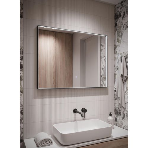 Badezimmerspiegel Bristol LED - 80 x 60cm - Badezimmerspiegel - Duschspiegel