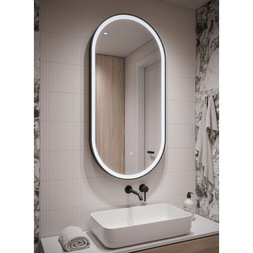 Badezimmerspiegel Medina LED - 45 x 80 cm - Badspiegel - Duschspiegel