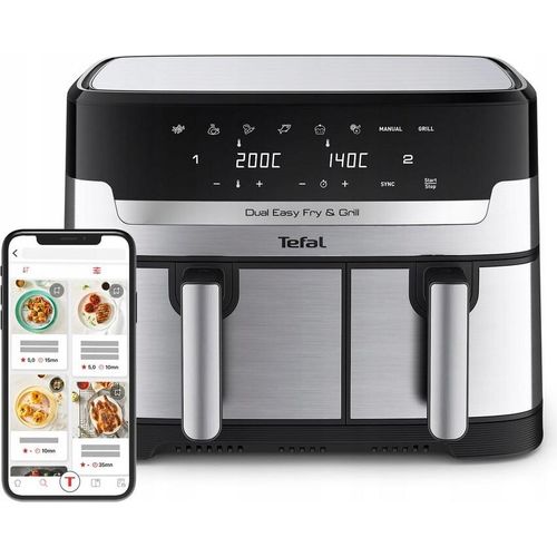 Fettfreie Friteuse Tefal Dual Easy Fry&Grill 2700W 5.2L 3.1L Heissluft