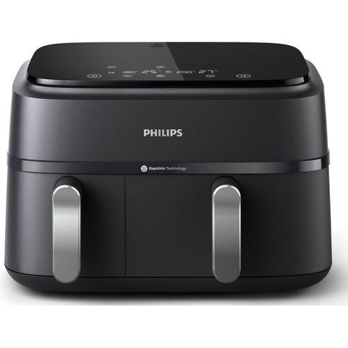 Philips Fettfreie Friteuse Na351 2750W 9L 2-Kammer, 8 Programme