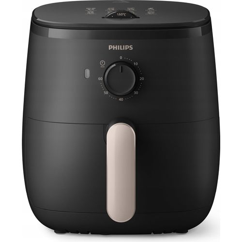 Philips Friteuse Schwarz Ovi 3.7L 12 Programme Rapidair Fettfrei