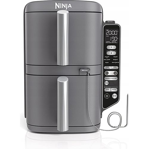 Fettfrei Ninja Doppelstöckige Friteuse Sl451Eu 2 Schubladen + Thermometer