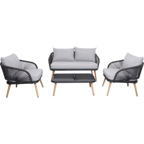 casa NOVA Lounge-Set AUSTIN BHT 138x75x60 cm bunt Gartenset Loungemöbel