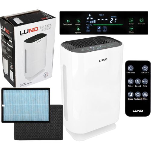 Luftreiniger Lund 40W 220M3/H Hepa 4 Stufen, Fernbedienung, Mit Ionisierung