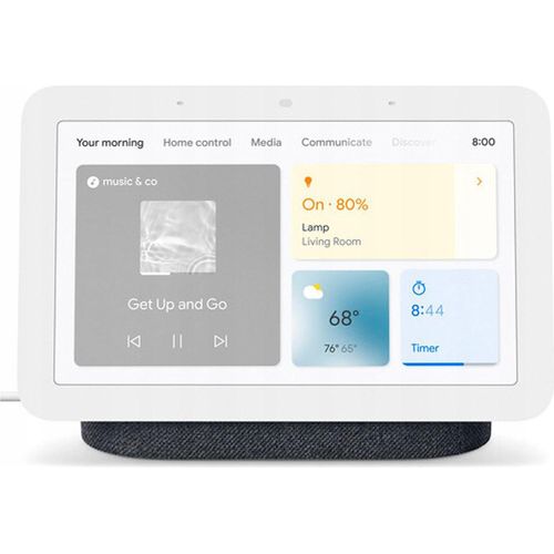 Smart Speaker Google Nest Hub 2 Schwarz Gesten- Und Sprachsteuerung