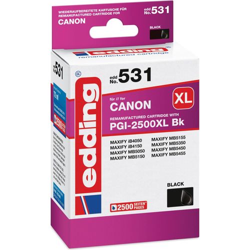 Druckerpatrone kompatibel mit Canon PGI-2500XLBk black Packung mit 12 Stück