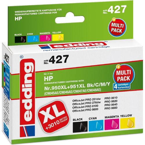 Druckerpatrone Multipack kompatibel mit HP No. 950XL/951XL BK/C/M/Y Packung mit 12 Stück