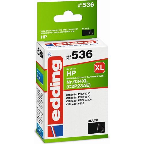 Druckerpatrone kompatibel mit HP No. 934XL (C2P23AE) black Packung mit 6 Stück