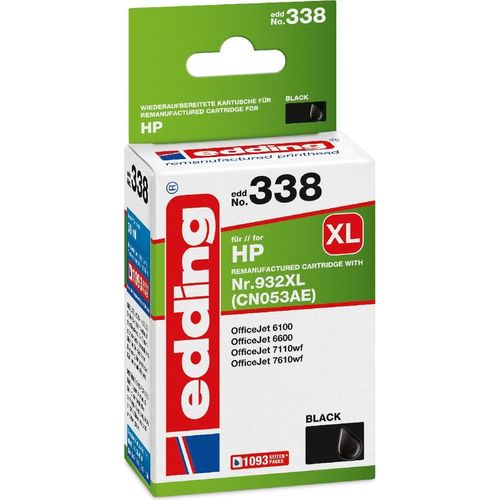 Druckerpatrone kompatibel mit HP No. 932XL (CN053AE) black Packung mit 12 Stück