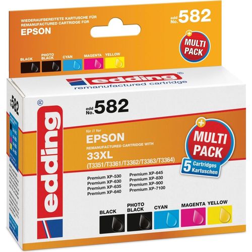 Druckerpatrone kompatibel mit Epson T33XL Multipack Packung mit 12 Stück