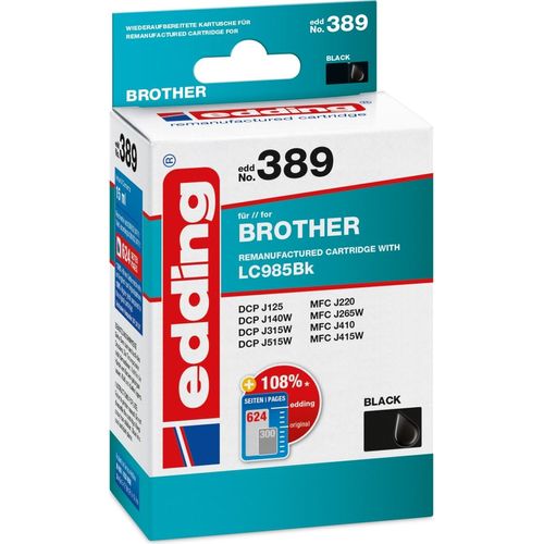 Tintenpatrone kompatibel mit LC985 schwarz Packung mit 12 Stück