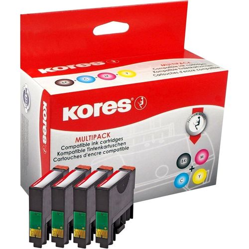 Tintenpatronen Multipack kompatibel mit Epson T1631, T1632, T1633, T1634 BK/C/M/Y Packung mit 12 Stück