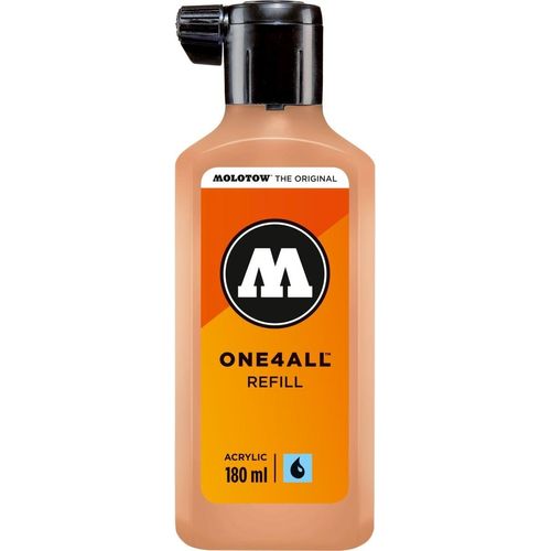 Nachfülltinte One4All für Permanentmarker 180ml pfirsich pastell Packung mit 10 Stück