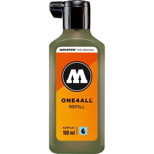 Nachfülltinte One4All für Permanentmarker 180ml amazonas hell Packung mit 10 Stück