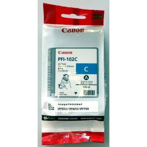 Tintenpatrone Canon PFI102C cyan Packung mit 24 Stück