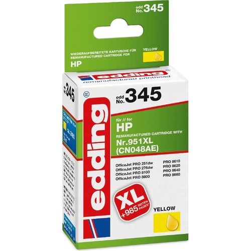 Druckerpatrone kompatibel mit HP No. 951XL (CN048AE) yellow Packung mit 12 Stück