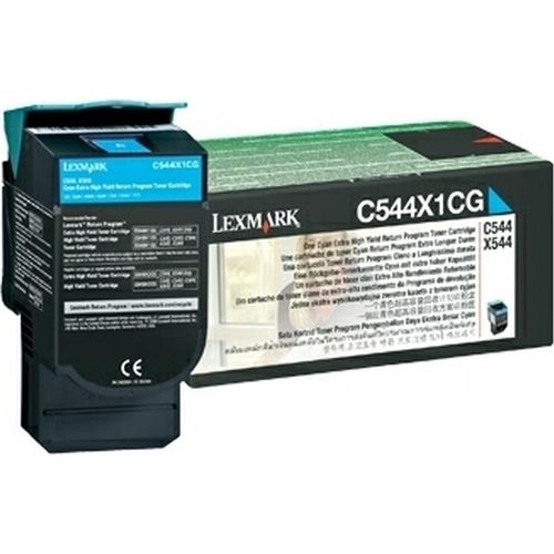 Toner Original Lexmark C544X1CG cyan Packung mit 30 Stück