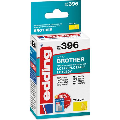 Tintenpatrone kompatibel mit Brother LC1240 gelb Packung mit 12 Stück