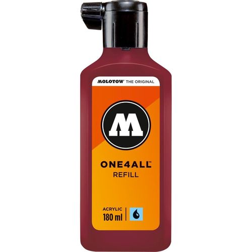 Nachfülltinte One4All für Permanentmarker 180ml burgundrot Packung mit 10 Stück