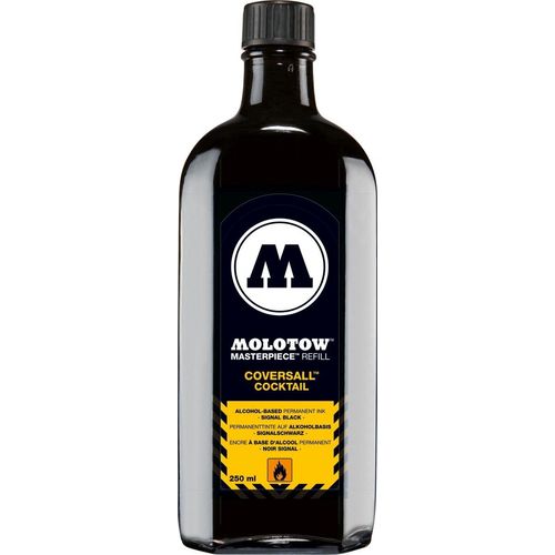 Nachfülltinte Masterpiece Coversall 250ml signalschwarz Packung mit 36 Stück