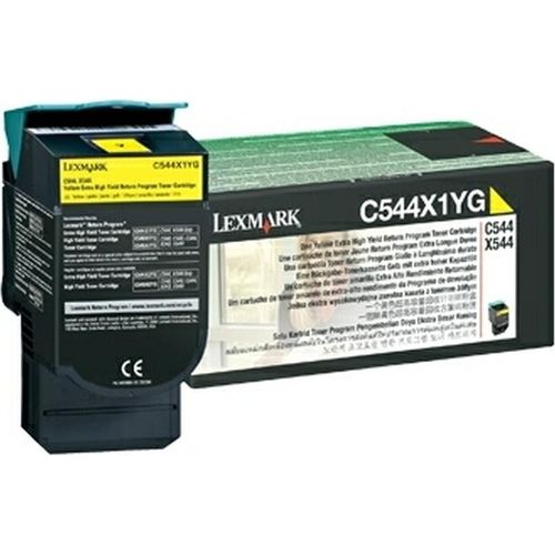Toner Original Lexmark C544X1YG gelb Packung mit 30 Stück