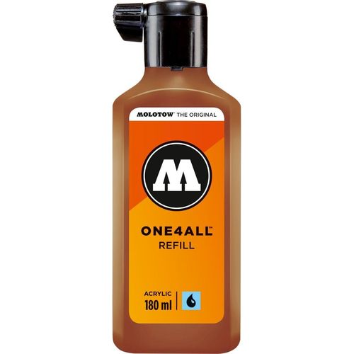 Nachfülltinte One4All für Permanentmarker 180ml haselnussbraun Packung mit 10 Stück