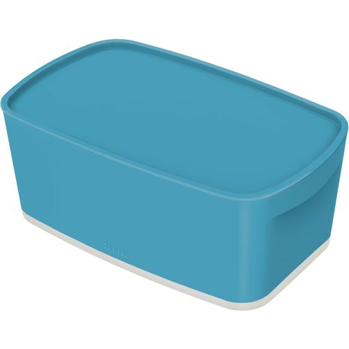 Aufbewahrungsbox Klein MyBox Cosy mit Organiser / Deckel ABS blau Packung mit 60 Stück