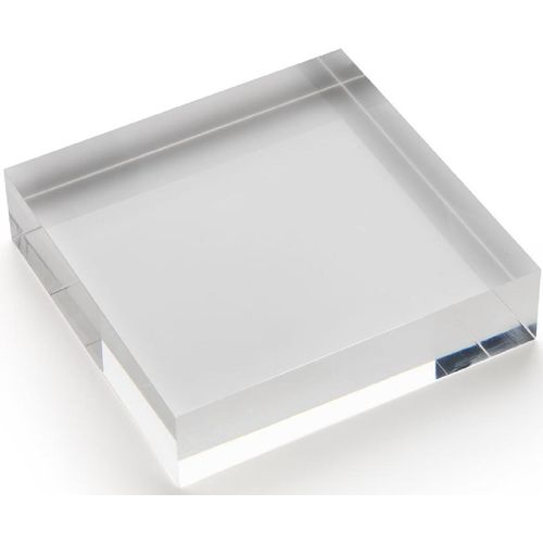 Acryl-Block 100x25x100mm transparent Packung mit 10 Stück