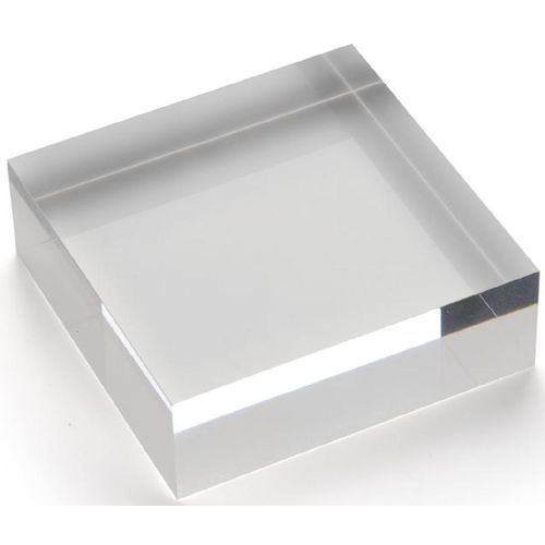 Acryl-Block 75x25x75mm transparent Packung mit 10 Stück