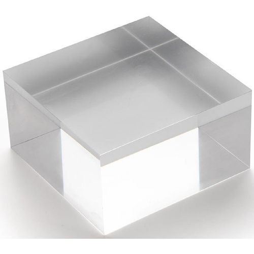 Acryl-Block 75x40x75mm transparent Packung mit 10 Stück