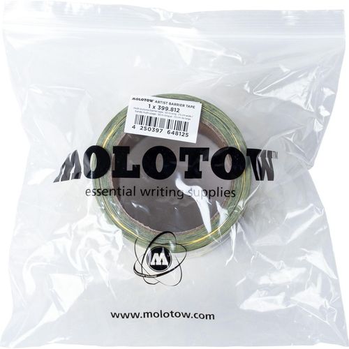 Absperrband Artist Barrier Tape 50mx75mm gelb/schwarz Packung mit 100 Stück