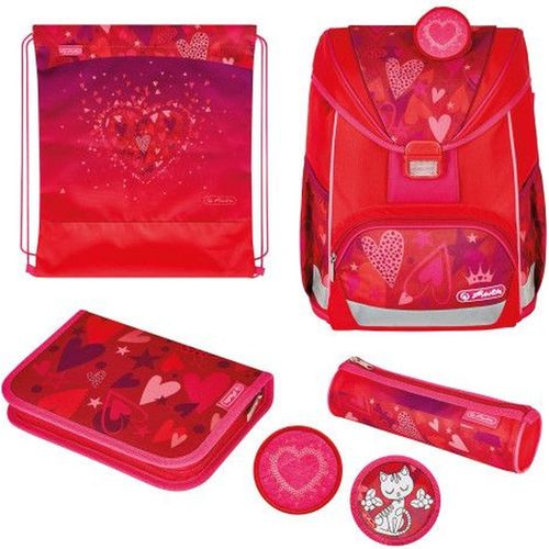 Schulranzen UltraLight Plus 24l Polyesther 280x360x210mm Sweet Hearts Packung mit 4 Stück