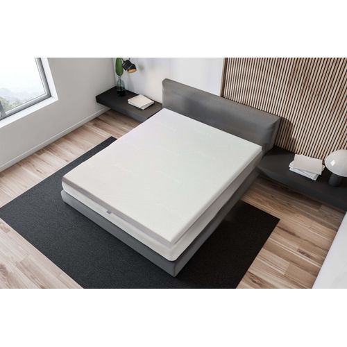 Matratzentopper Best Sleep Celest One Argentum, H 5cm 200x140 cm, 5 cm Höhe, viskoelastischer Schaum, hypoallergen, atmungsaktiv, beidseitig verwendbar