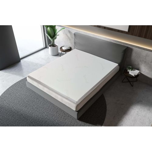 Matratzentopper Best Sleep Celest One Bamboo, H 5cm 200x140 cm, 5 cm Höhe, viskoelastischer Schaum, hypoallergen, atmungsaktiv, beidseitig verwendbar