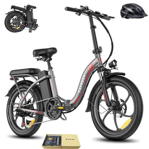 E-Bike Rostfreie Aluminiumlegierung 36 V 20 Ah 720 Wh City e bike 20 Zoll Wasserdicht IP54 bis zu 110 - 150 km mit 7 Gang, Grau