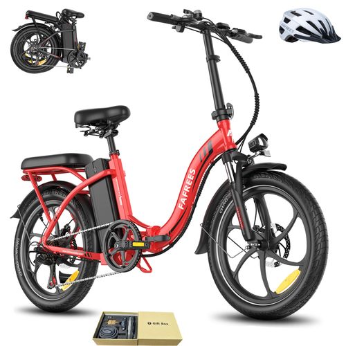 E-Bike Rostfreie Aluminiumlegierung 36 V 20 Ah 720 Wh City e bike 20 Zoll Wasserdicht IP54 bis zu 110 - 150 km mit 7 Gang, Rot