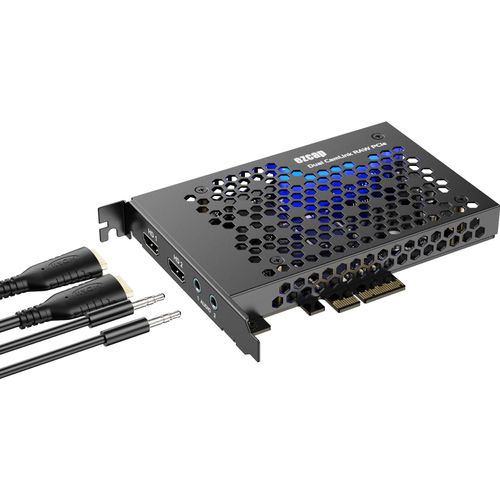 ezcap365 Dual CamLink RAW PCle Interne Game Capture-Karte Aufzeichnung und Live-Stream fuer Gaming-System-Camcorder