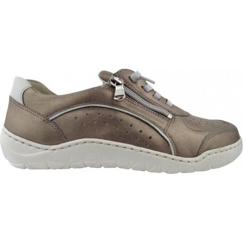 Waldläufer K-Milena Damen sportlicher Schnürer in Metallic, Größe 7.5