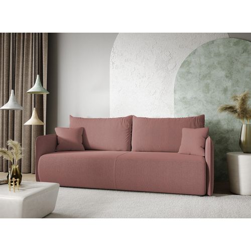 Sofa 2-Sitzer mit Schlaffunktion CALGARY Stoff Curio Rose