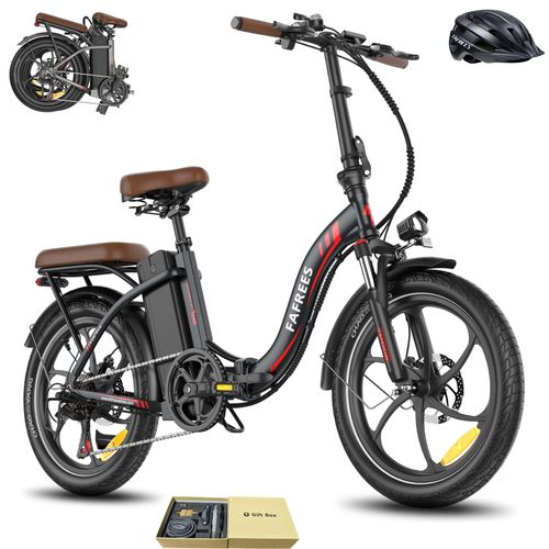 E-Bike Klappräder 36 V 22,5 Ah 810 Wh Rostfreie Aluminiumlegierung 20 Zoll bis zu 130 - 180 km Wasserdicht IP54 mit 7 Gang, Schwarz