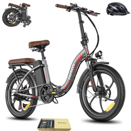 E-Bike Klappräder 36 V 22,5 Ah 810 Wh Rostfreie Aluminiumlegierung 20 Zoll bis zu 130 - 180 km Wasserdicht IP54 mit 7 Gang, Grau
