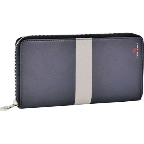 Peuterey Leder Geldbörse Schwarz VERTWAL PTT0042