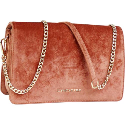 Lancaster Velvet Damen Umhängetasche Terrakotta