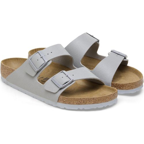 Birkenstock Birkenstock Arizona Hausschuhe Saffiano Stein Münze - Regular Fit Größe 40